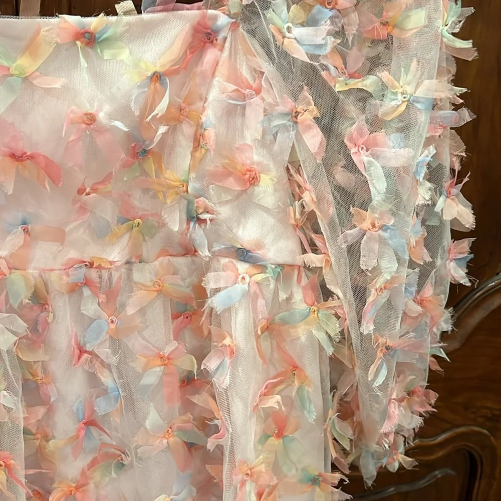 Storia babydoll style top - pink confetti - size M - Picture 3 of 6